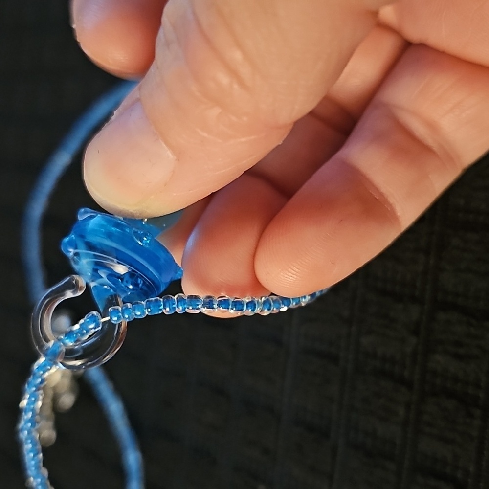 Glass Mushroom Pendant Necklace